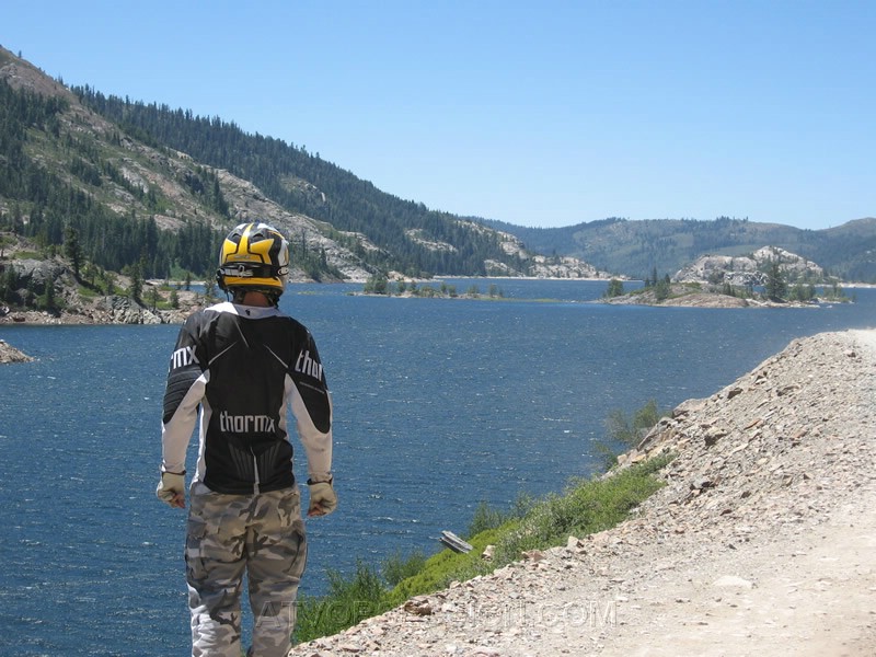 21. Kane checkin' out Bowman Lake..jpg