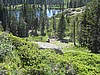 068. Looking down at the 8 ATV's coming up...Snake Lake behind 'em..jpg