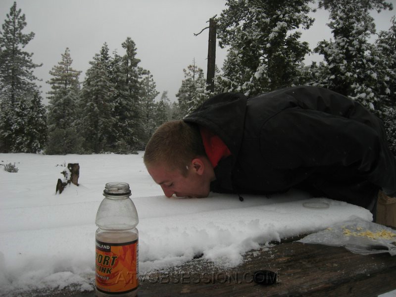 16. Gatorade slushy in the snow..jpg