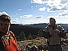 42. Bill checks out rocks, with Meadow Lake in the background..jpg