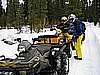 137. On the trail. Stopped on the Old Car Wash Bridge..jpg