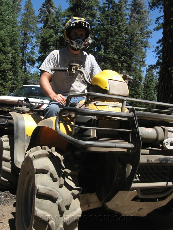 04. Michael on his new ride...my old Yellow beast..jpg