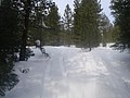 02. Scott going up a steep hill up Switchback Trail..jpg