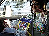 003. Lori displays her snacks for the trip..jpg